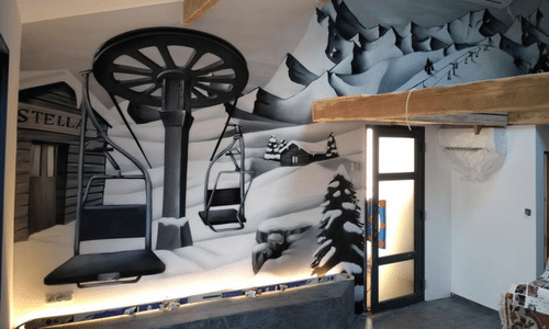 decoration mur interieur peinture graffiti